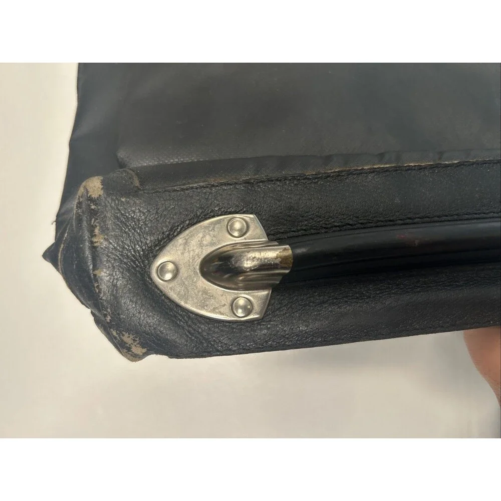 Vintage Bold Everywhere Piero Guide Leather Etage Bag Black 12x 19 Briefcase ‘88